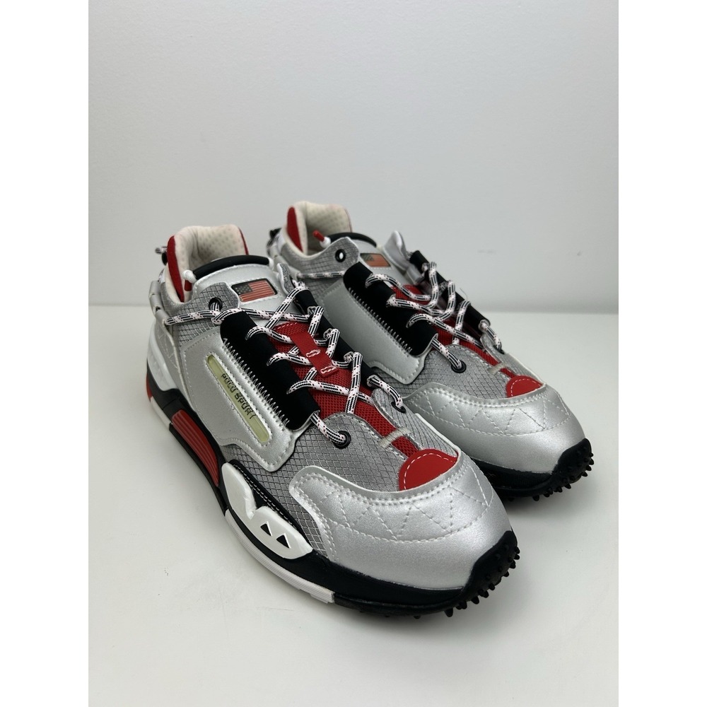 Polo Ralph Lauren Polo Sport 200 Casual Shoes Red/Silver/Black Size Men's 10 D